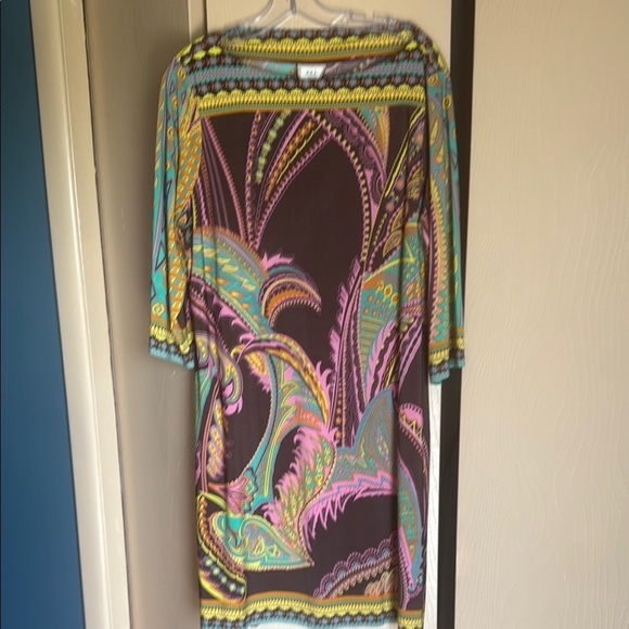 ECI Multicolor Patterned Dress - Picture 1 of 4